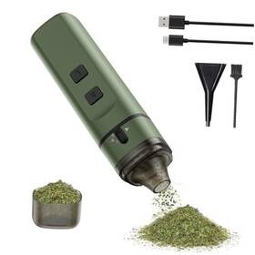 Q110-3 Pinvok Electric Herb Grinder Usb Rechargeable Battery Powered Automatic Portable Green