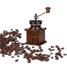 Podafu 762225955946 Vintage Manual Coffee Mill Grinder Adjustable Gear Setting With Ceramic Coni