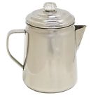Pot12 Open Coleman Percolator Kitchen Coffee Flame Stainless Steel Camping Cup