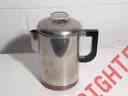 Pre-1946 Percolator Pend 8-cup Revere Stainless Clad Steel Ware Pat Copper