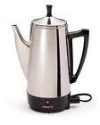 Presto Coffee Percolator 12 Cup Stainless Steel Indicator Light Removable Power Cord 732233441618