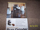 Cr13001 Professional Burr Grinder 12 Coffee Cup Cr13001- Romana Cucina