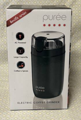9433 Puree Electric Coffee Grinder Barista Series #9433 New In Box Ss Blades