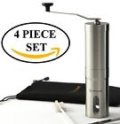 Qh-1 Quantahome Sale Now Manual Coffee Grinder Adjustable Ceramic Burr With