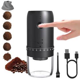 Quuq 689826076941 Portable Electric Coffee Bean Grinder With 40 Adjustable Settings Small Espr
