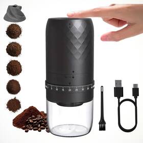 Quuq 689826076958 Portable Electric Burr Coffee Grinder With 40 Adjustable Settings Small Elec