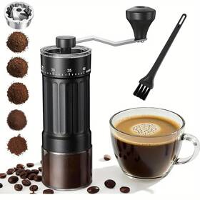 Quuq 689826076965 Manual Coffee Grinder With Ceramics Burr For Espresso French Press Drip 40 A