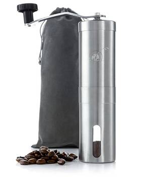 Rany & Chel 742559724722 Manual Stainless Steel Coffee Grinder-great For Travel And Camping