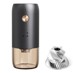 Realpero 602581843658 Electric Coffee Grinder Portable Bean Upgraded Stainless Steel Co