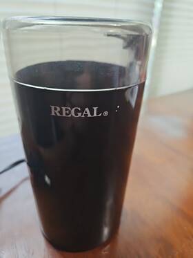 K7450 Regal Ware 6880 Electric Coffee And Spice Mill Black No. - Vintage Tested
