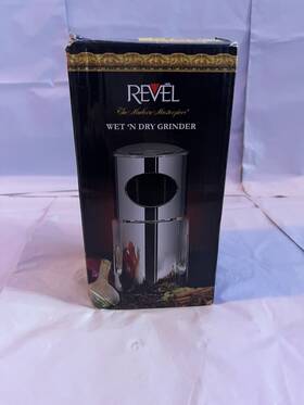 Ccm101r Revel New Unused Wet And Dry Grinder - 260 Watt Motor/ Silver Chrome Color