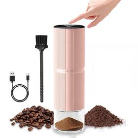 Rockythrive 768152504622 Coffee Grinder Conical Burr Usb-c Rechargeable Adjustable Settings Auto-stop