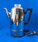 20546 "royal Rochester Stainless " Vintage Chrome Percolator Coffee Electric Rare