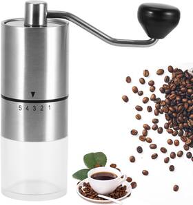 Cgm123545 S Sunsbell Portable Manual Burr Coffee Grinder Hand With 5 Silver