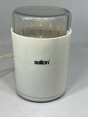 Salton 082846030557 Mini-grinder Coffee Spice Nut Grinder Gc-5 White Vintage 1992 Kitchen
