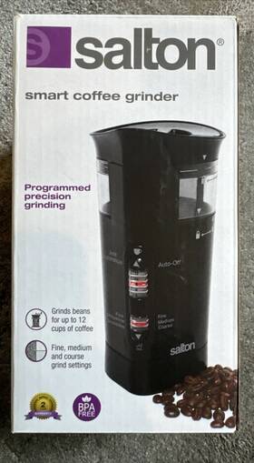 Cg1770 Salton Smart Electric Coffee Grinder With Multi Settings Black 3 Speeds