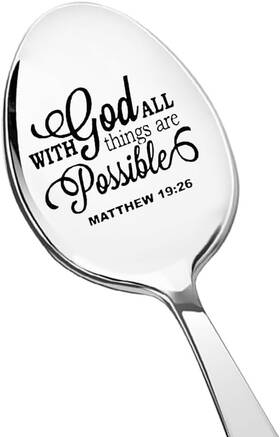 Spgodpossible0901dd Sdopbinbin Inspirational Christian Gifts For Friends Son Daughter Bible Verse Silver
