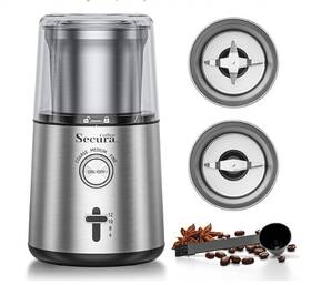 Cg9701ba-ul Secura Electric Coffee Grinder And Spice 12 Cups