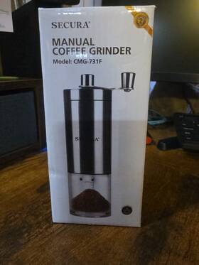 Secura Cmg-731f Used - Manual Coffee Grinder Adjustable Burr Mill Model
