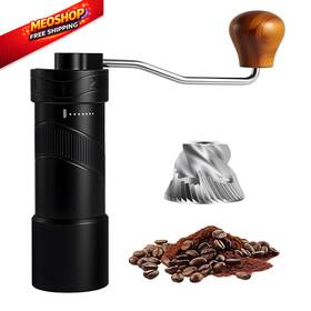 Seektik 704505911518 Manual Coffee Grinder With 8 Adjustable Coarseness Settings For Small Black