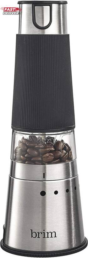 Sensio Inc. 313023440426 Brim Electric Handheld Burr Coffee Grinder Simple One-touch Operation 9 Precis
