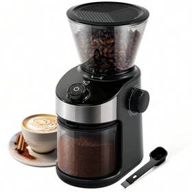 Shardor 206002 Electric Burr Coffee Grinder 25 Precise Settings Digital Timer Black