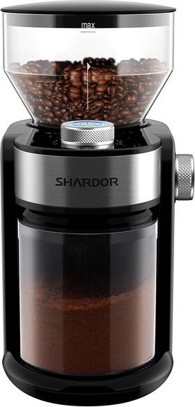 Shardor 445004377377 Coffee Grinder Burr Electric Adjustable Bean With 16 Pre
