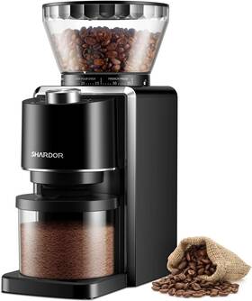 Shardor 445050625613 Conical Burr Coffee Grinder Electric Bean With 35 Grind