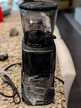 Cg016 Shardor Conical Burr Coffee Bean Grinder With Precision Timer Touchscreen