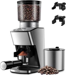 Cg203b Shardor Conical Burr Coffee Grinder Electric Espresso Bean With