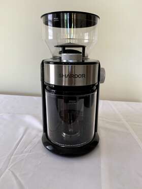 Cg835s Shardor Coffee Grinder Black Adjustable Burr