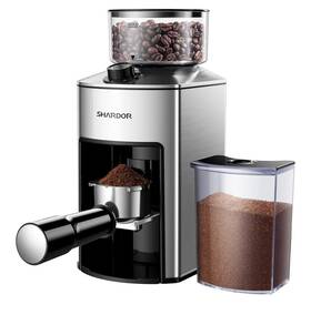 Sp-7305 Shardor Silver Stainless Steel Professional Conical Burr Coffee Grinder