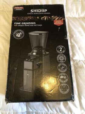 Cg203a Shidiip Conical Burr Coffee Grinder Touchscreen Anti Static Model