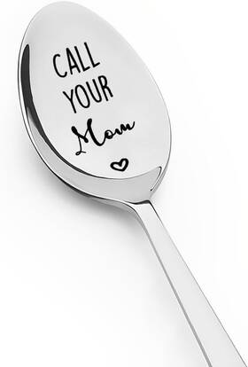 Spoon6acallyourmom Shiqiao Spl Lq Call Your Mom Spoon Gifts For Mommy Birthday Silver