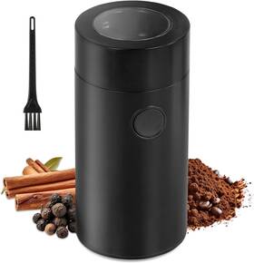 Higrincoffe50gb01v1 Simple Deluxe Coffee Grinders For House Use Spice Grinder Bean Herb Black