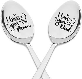 Xjspoons24-01love Sisadodo I Love You Mom Dad Spoons For Mother Father Birthday