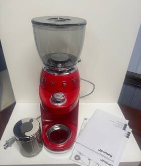 Cgf11rdus Smeg Demo Model - 50s Retro Line Tritan Renew Coffee Grinder I Red Scg-br01