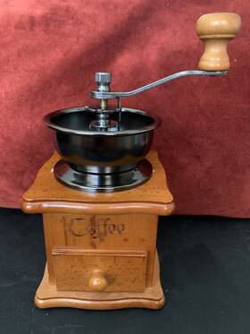 Spm10009 Sprinklemart Wooden Coffee Grinder Vintage Style Manual Retro