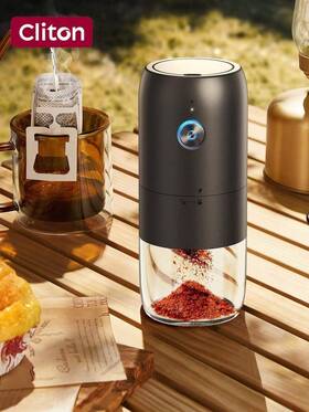 Standard 629722871363 Cliton Portable Electric Burr Coffee Grinder Small Bean Grinding Machine