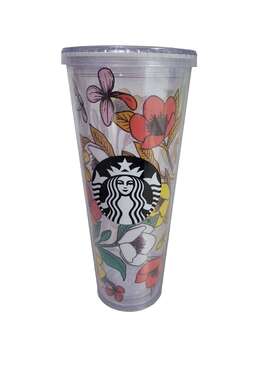 Starbucks 762111339720 Venti 24oz Tumbler - Flower Floral 2019 Spring Edition Used
