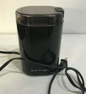 E157701 Starbucks Blade Coffee / Spice Grinder Dark Brown - Works Good