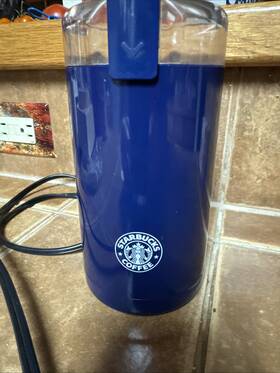 Mkm60cbuc Starbucks Coffee Bean / Spice Grinder Blue With White Logo 7708