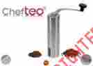 Stcg-001 Chef Teo Manual Coffee Grinder Ceramic Burr Stainless Steel Body