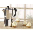 Stovetop Espresso Maker Coffee Percolator Aluminum 3 Cup Gas Or Electric Stoves 0748810953009