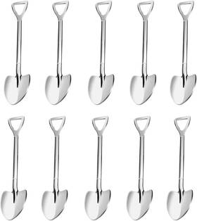 Szlfsx 795853476224 20 Pack Shovel Shape Demitasse Espresso Mini Coffee Silver Pieces
