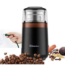 Tanaview 198715558555 Coffee Grinder Electric Bean And Spice Herbs Dual Stainless-steel Blades