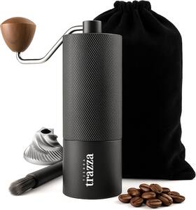 Tierra Trazza 199284275041 Manual Coffee Grinder Conical Burr With Stainless Steel Burrs &