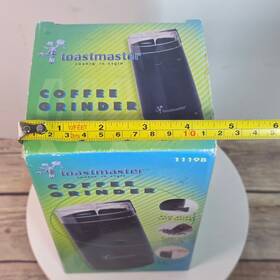 1119b Toastmaster Coffee Grinder Black 120v 2-ounce Stainless Steel Blade For 12