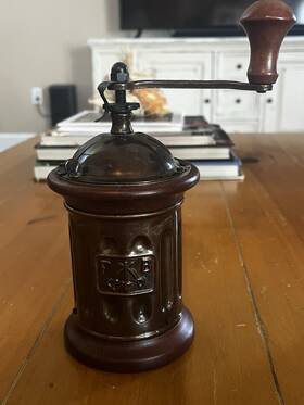 Mc13 Tre Spade Manual Coffee Grinder Made In Italy. Euc Copper Color