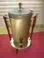 Trw-32 Tricolator Mid Century Coffee Percolator Gold Teak Handles W Base Nice